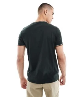 Fred Perry Twin Tipped T-shirt In Forest Green For Men -Modish Men Wear 207458737 3