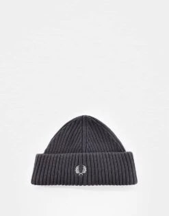 Fred Perry Fisherman Rib Beanie In Grey For Men -Modish Men Wear 207458792 4