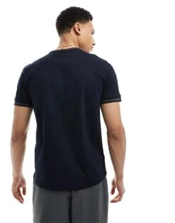 Fred Perry Twin Tipped T-shirt In Navy For Men -Modish Men Wear 207458811 4