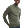 Fred Perry Half Zip Sweatshirt In Green For Men