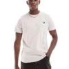 Fred Perry T-shirt In Oatmeal White For Men