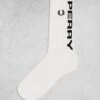 Fred Perry Jacquard Logo Socks In White For Men