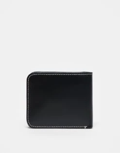 Fred Perry Box Bifold Leather Wallet In Black For Men -Modish Men Wear 207458973 3
