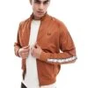 Fred Perry Taped Track Jacket In Light Brown For Men