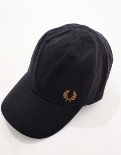 Fred Perry Oxford Baseball Cap In Black For Men -Modish Men Wear 207459022 3