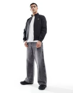 Fred Perry Brentham Jacket In Black For Men -Modish Men Wear 207582212 3