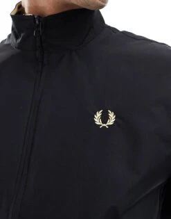 Fred Perry Brentham Jacket In Black For Men -Modish Men Wear 207582212 4