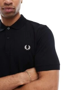 Fred Perry Polo Shirt In Black For Men -Modish Men Wear 207694436 3