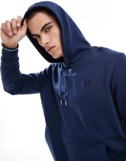 Fred Perry Pullover Hoodie In Dark Green For Men -Modish Men Wear 208006173 3