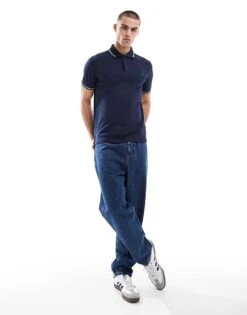 Fred Perry Twin Tipped Polo Shirt In Navy Blue For Men -Modish Men Wear 208006191 3
