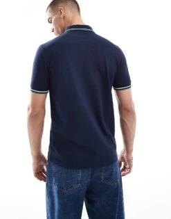 Fred Perry Twin Tipped Polo Shirt In Navy Blue For Men -Modish Men Wear 208006191 4