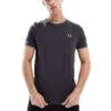 Fred Perry Twin Tipped T-shirt In Dark Grey For Men -Modish Men Wear 208006223 1 grey