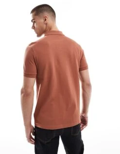 Fred Perry Polo Shirt In Burnt Orange For Men -Modish Men Wear 208006264 4