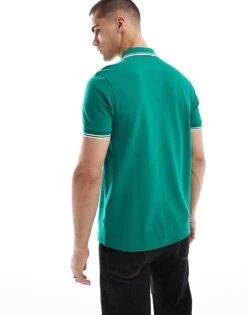 Fred Perry Twin Tipped Polo Shirt In Green For Men -Modish Men Wear 208006302 4