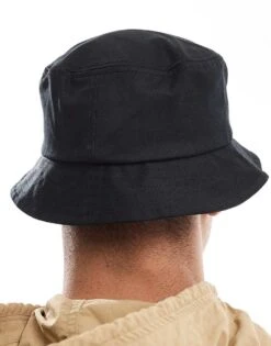 Fred Perry Five Panel Twill Bucket Hat In Black For Men -Modish Men Wear 208006319 3