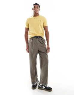 Fred Perry Ringer T-shirt In Yellow For Men -Modish Men Wear 208006512 4