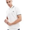 Fred Perry Twin Tipped Polo Shirt In White For Men 1 Fred Perry Twin Tipped Polo Shirt In White For Men -Modish Men Wear 208006540 1 white