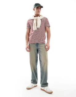 Fred Perry Fine Stripe T-shirt In Red And White For Men 9 Fred Perry Fine Stripe T-shirt In Red And White For Men -Modish Men Wear 208006581 3