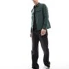 Fred Perry Technical Zip Through Overshirt In Dark Green For Men -Modish Men Wear 208006582 1 green