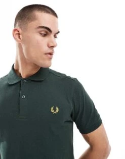 Fred Perry Polo Shirt In Green For Men