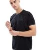 Fred Perry Twin Tipped T-shirt In Black And Green For Men