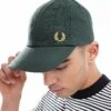 Fred Perry Classic Oxford Baseball Cap In Dark Green For Men -Modish Men Wear 208006633 1 green