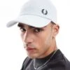 Fred Perry Classic Pique Baseball Cap In Ice Blue For Men -Modish Men Wear 208006652 1 blue