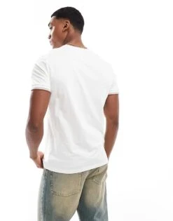 Fred Perry Twin Tipped T-shirt In White For Men -Modish Men Wear 208006671 4