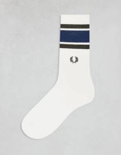 Fred Perry Twin Tipped Socks In White For Men -Modish Men Wear 208006696 1 white 1
