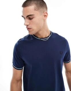 Fred Perry T-shirt In Navy For Men