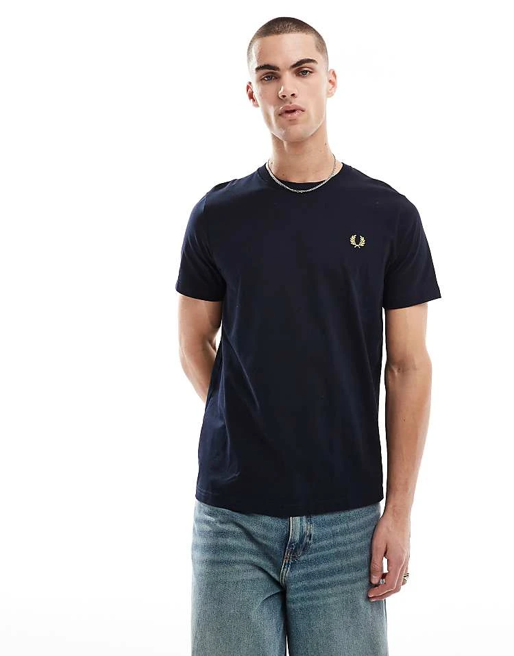 Fred Perry Twin Tipped T-shirt In Dark Blue For Men Navy 3 Fred Perry Twin Tipped T-shirt In Dark Blue For Men Navy