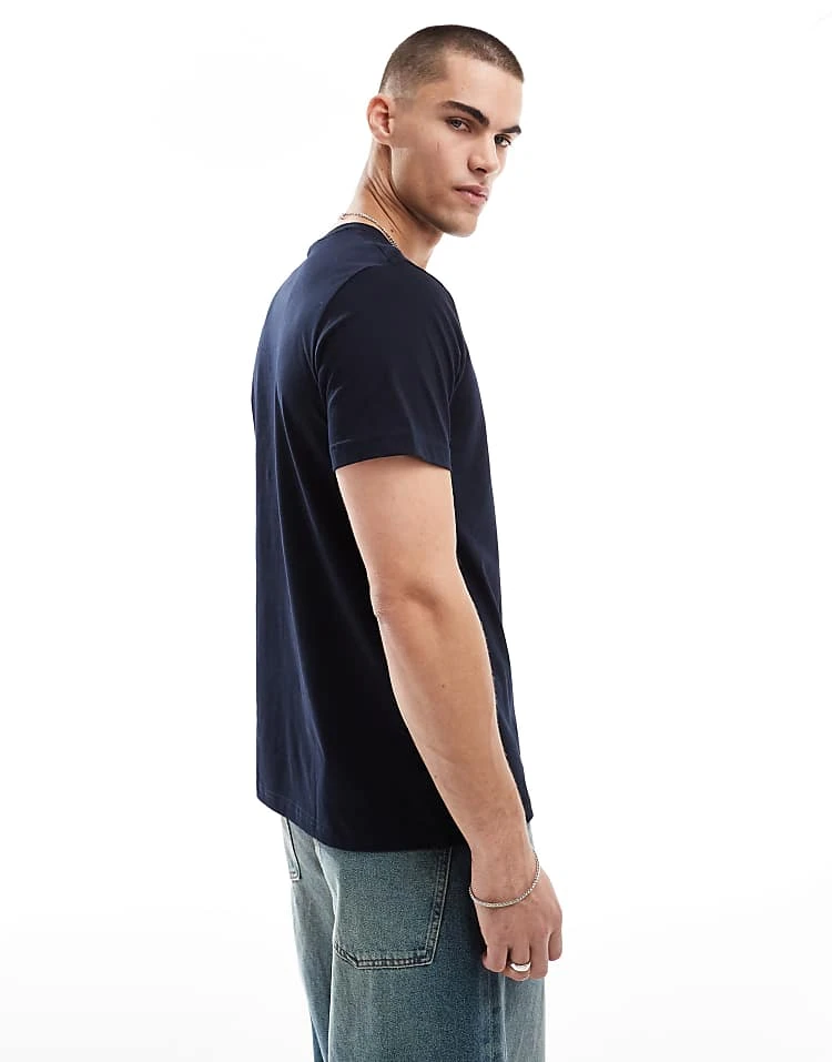 Fred Perry Twin Tipped T-shirt In Dark Blue For Men Navy 6 Fred Perry Twin Tipped T-shirt In Dark Blue For Men Navy - Image 4