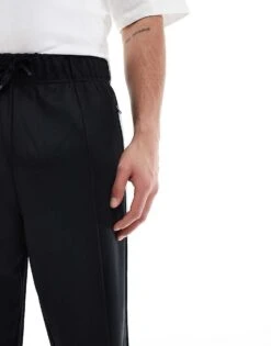 Fred Perry Co-ord Two Colour Taped Track Joggers In Black For Men -Modish Men Wear 208006768 5