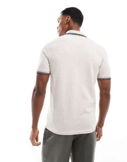 Fred Perry Twin Tipped Polo Shirt In Light Pink For Men -Modish Men Wear 208008079 4